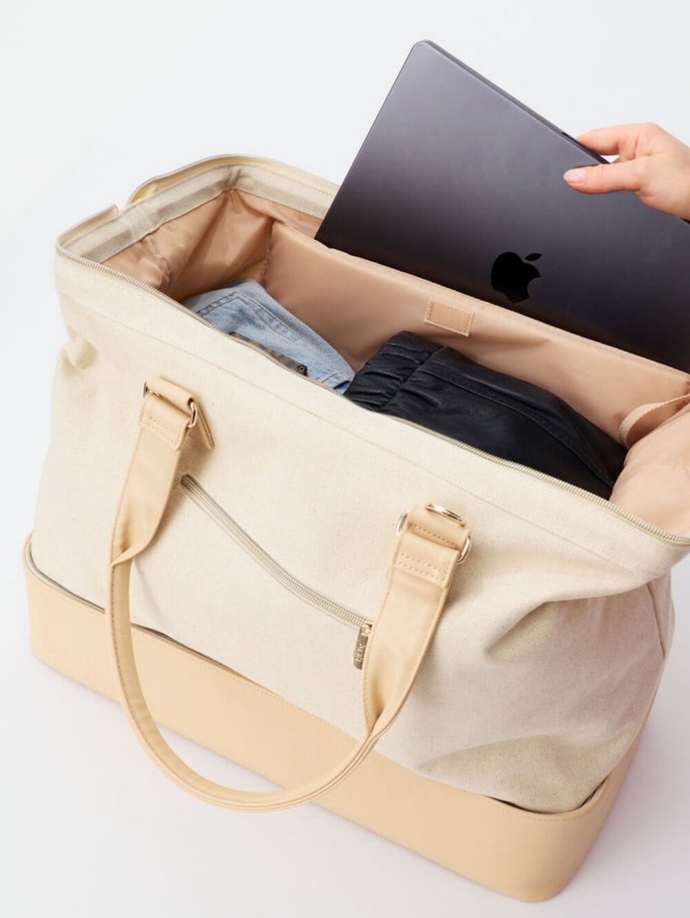 NWT Beis The Weekender | Beige | Carry-on Travel Bag - Picture 7 of 11